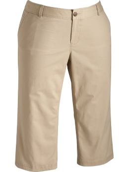 Women's Plus Low-Rise Perfect Khaki Capris