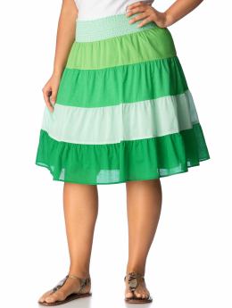 Women's Plus: Women's Plus Color-Block Skirts - Minty Fresh