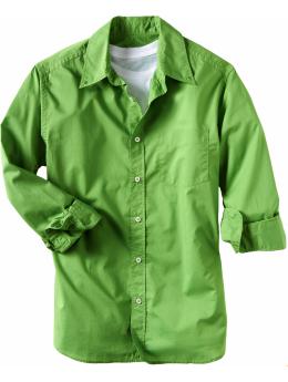 Men Men39s Poplin Shirts Olive Butter
