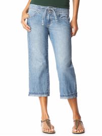 Women's The Flirt Drawstring Denim Capris