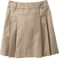 Women's Cotton Twill Box-Pleat Skirts