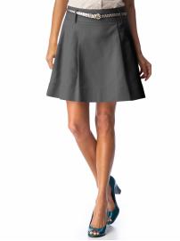Women's Cotton Twill Box-Pleat Skirts