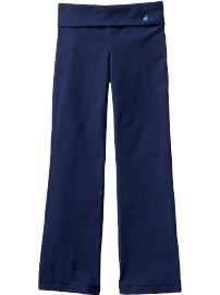 Girls Fold-Over Yoga Pants