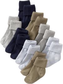 Triple-Roll Sock 8-Packs For Baby Triple-Roll Sock 8-Packs For Baby