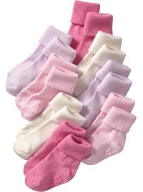 Triple-Roll Sock 8-Packs for Baby