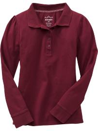 Girls Pique Uniform Polos