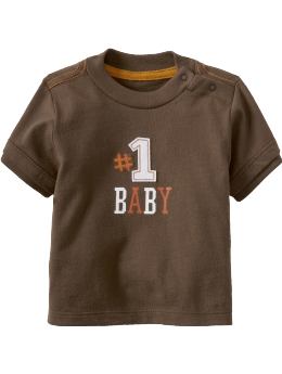 Baby Boys 34134 Applique Graphic Tees for Baby Brown Earth