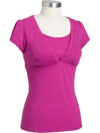 Maternity V-Neck Nursing Tops