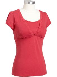 Maternity V-Neck Nursing Tops