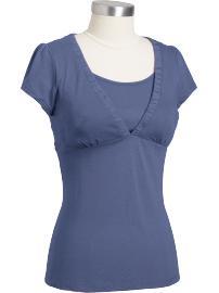 Maternity V-Neck Nursing Tops