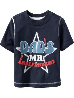 Baby Boys Americana Graphic Tees for Baby Dark Sea Blue