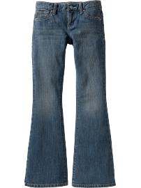 Girls Distressed Flared Jeans