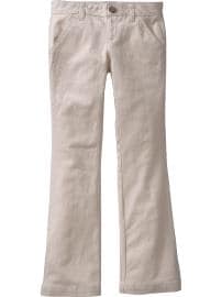 Girls Stretch-Khaki Uniform Pants