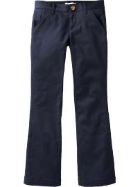 Girls Stretch-Twill Uniform Pants