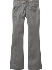 Girls Stretch-Twill Uniform Pants