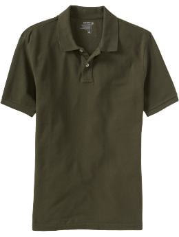Men's tall green clothing polo shirt
