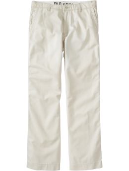 Men: Men's Loose-Fit Twill Pants - Stone