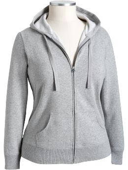 Women's Plus Fleece Zip Hoodies