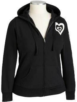 Women's Plus Fleece Zip Hoodies