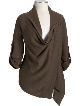 Women's Plus Roll-Up Wrap Sweaters