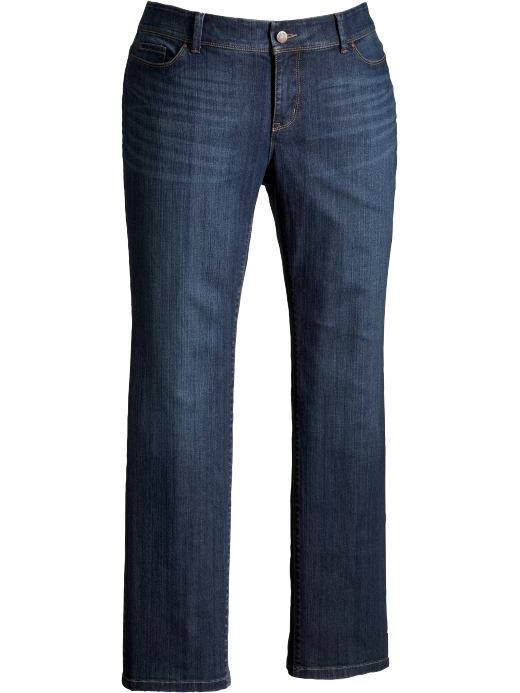 Old Navy Womens Light Wash Plus Size Low-Rise Embroidered-Pocket Jeans