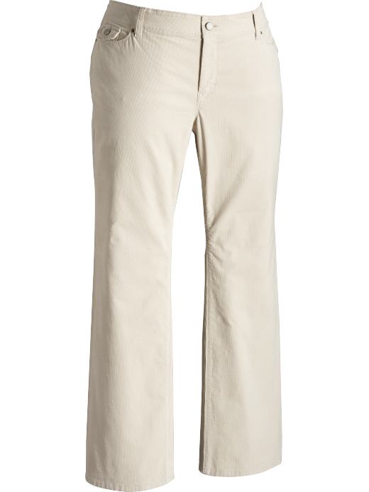 Old Navy Womens Pumice Plus Low-Rise Boot-Cut Cords