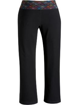 Women's Plus Printed-Waist Yoga Pants
