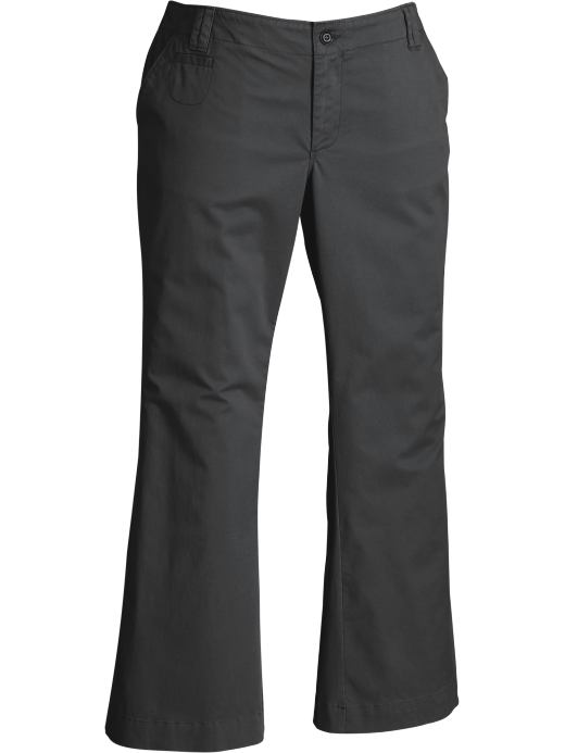 Women's Plus Size Clothes: Women's Plus Flared Perfect Khakis: Casual Pants | Old Navy