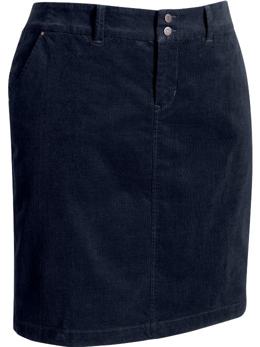 Women's Plus: Women's Plus Corduroy Pencil Skirts - Ink Blue