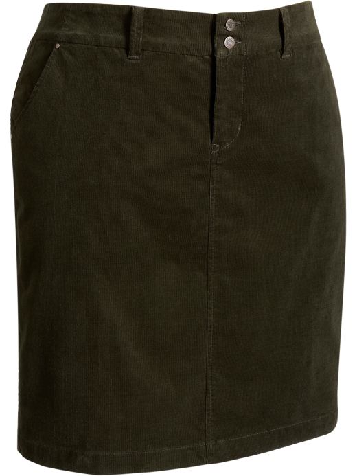 Women's Plus: Women's Plus Corduroy Pencil Skirts - Pine Needles