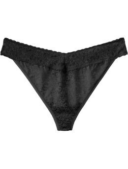 Women39s Plus Women39s Plus Lace Thong Underwear Black Jack