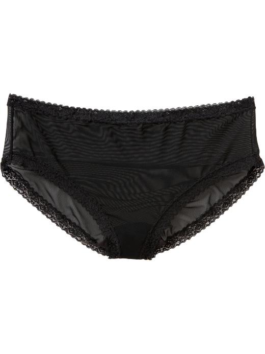 Old Navy Womens Black Jack Plus Size Mesh Hipster Underwear