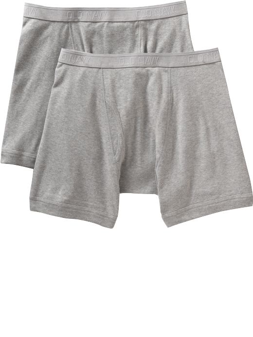 Old Navy Mens Heather Gray Boxer-Brief 2-Packs