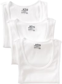 Men's Rib-Knit Tank 3-Packs - Bright White