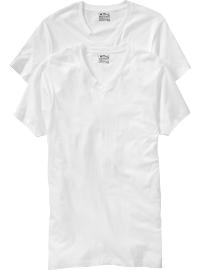 Men's Basic V-Neck Tees - Bright White