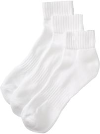 Bright White Mens Low-Top Sock 3-Packs