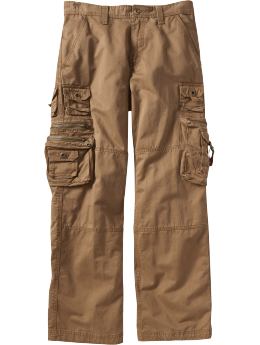 Men: Men's Zipper-Pocket Loose-Fit Cargos - New Thatch Brown
