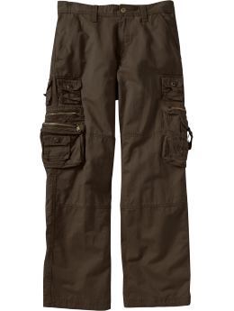 Men: Men's Zipper-Pocket Loose-Fit Cargos - Moose Brown