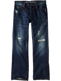 Men's Distressed Boot-Cut Jeans