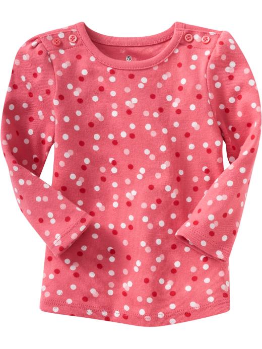 Baby Girl Clothes: Button-Shoulder Tees for Baby: Stock Up & Save | Old Navy