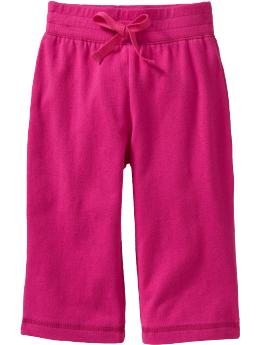 Newborn: Jersey Stretch Active Pants for Baby - Blink Pink