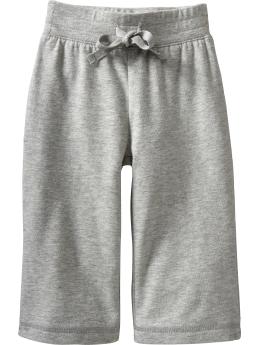 Newborn: Jersey Stretch Active Pants for Baby - Heather Gray