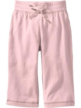 Newborn: Jersey Stretch Active Pants for Baby - Light Pink