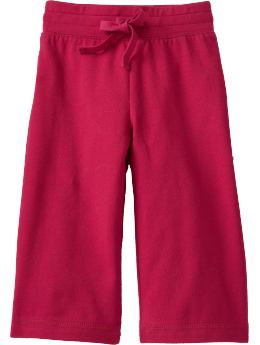Newborn: Jersey Stretch Active Pants for Baby - Crimson Red