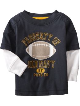Baby Boys 2 in 1 Sports Graphic Tees for Baby Ink Blue