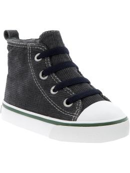 Baby Girls: Cord High-Top Sneakers for Baby - Pavement