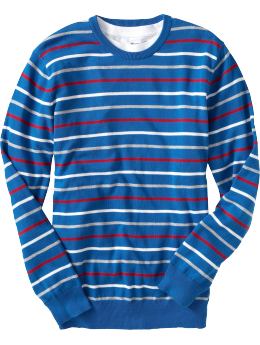 Men: Men's Multicolor-Stripe Sweaters - Bluest Eye