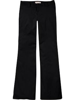 Women: Women's Lightweight Twill Wide-Leg Trousers - Black Jack