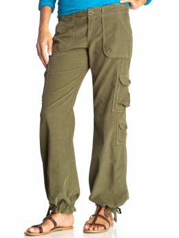 Women: Women's Lightweight Cord Cargos - Olive Green