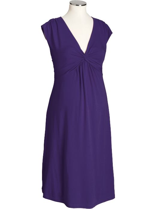 Maternity: Maternity Knot-Front Dresses - Purple Broach